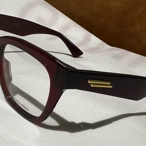 Bottega Veneta Deep Red Glasses